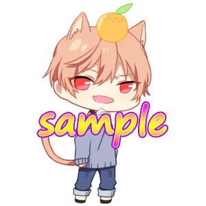 【ミカン】アクリルキーホルダー