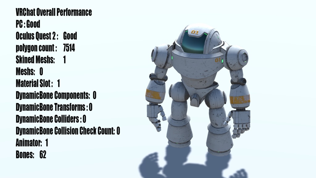 【VRChat想定アバター】BIGBOT O