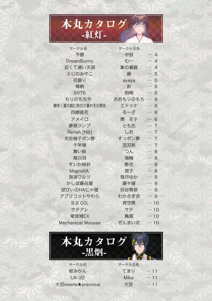 【あんしんBOOTHパック】本丸カタログ