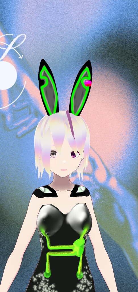 【VroidStudio VRM】SF風バニーガール「メルル」【Free】