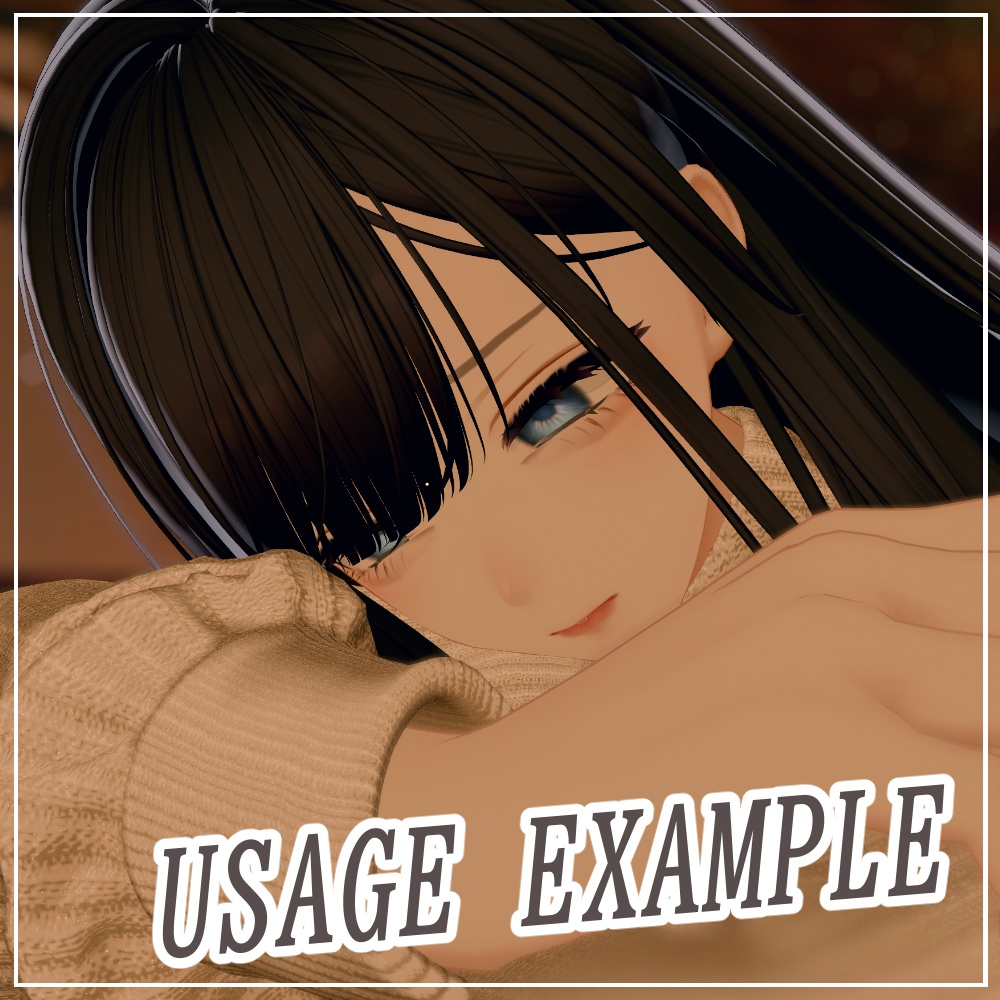 森羅専用 撮影用表情9種『影のある少女』