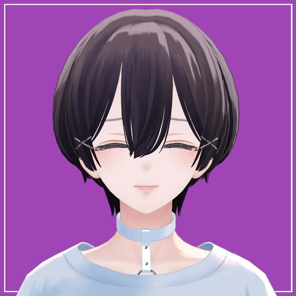 森羅専用 撮影用表情9種『影のある少女』