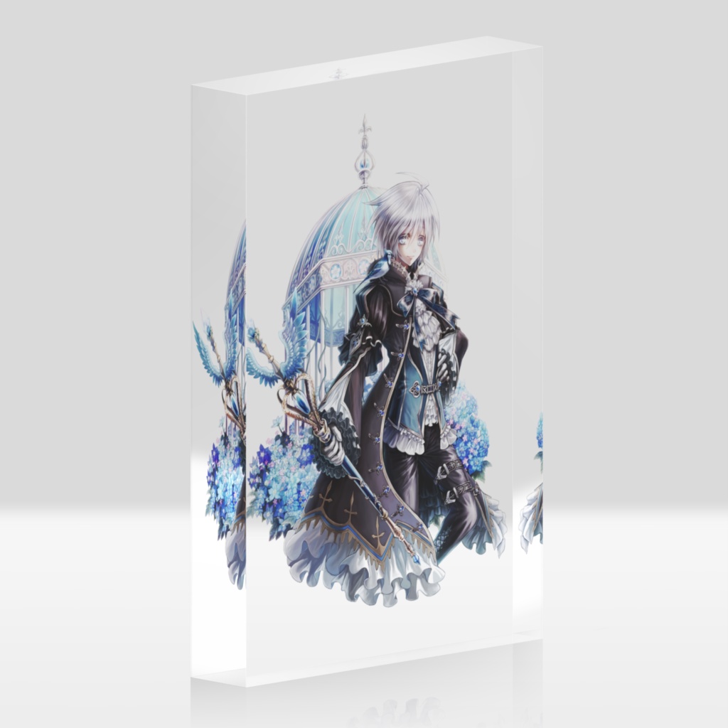 アクリルブロック/青い宝石