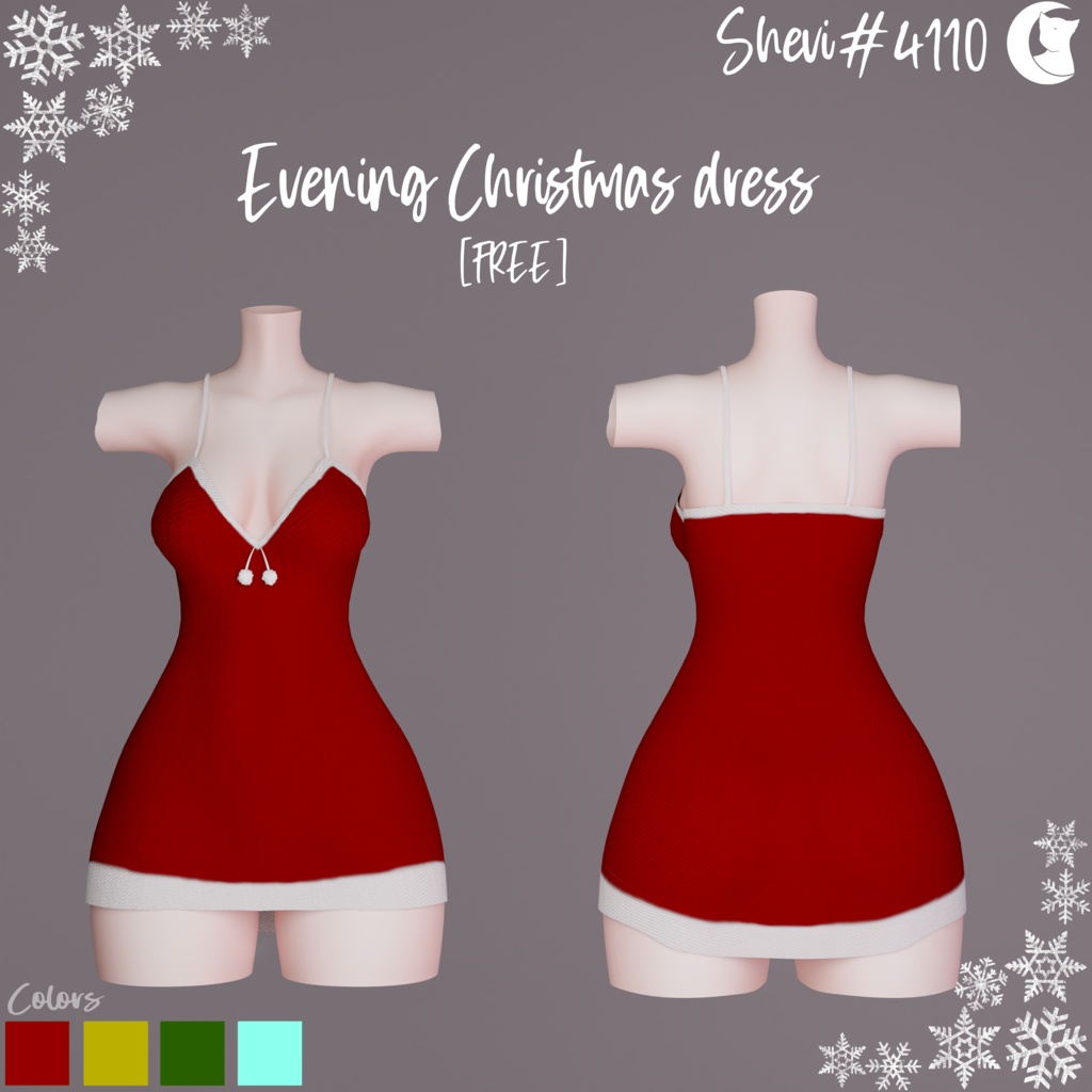 [FREE] Evening Christmas dress