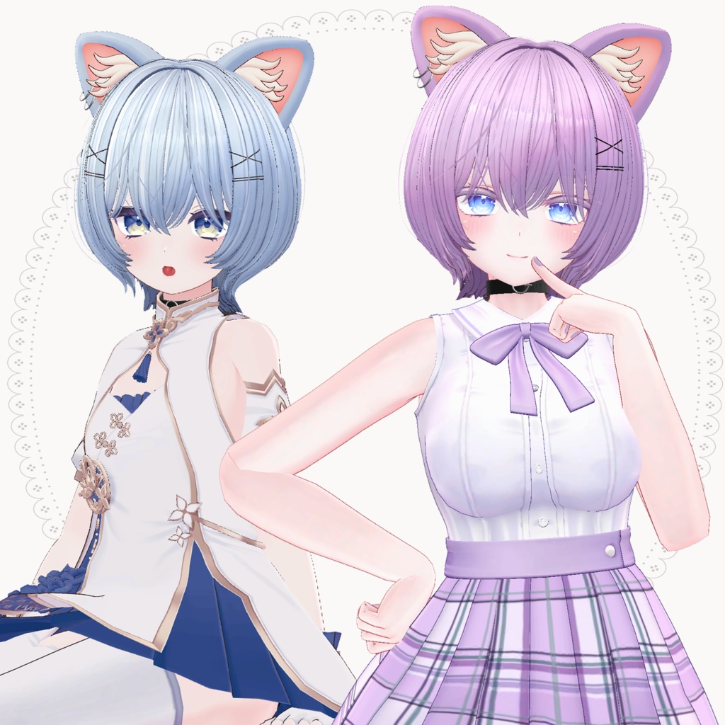 Mimi Wolf Hair ウルフヘア【20 avatars 対応】