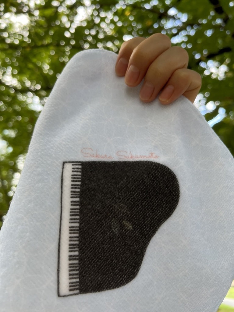 【sold】水上のピアノハンカチーフ【2022夏限定】