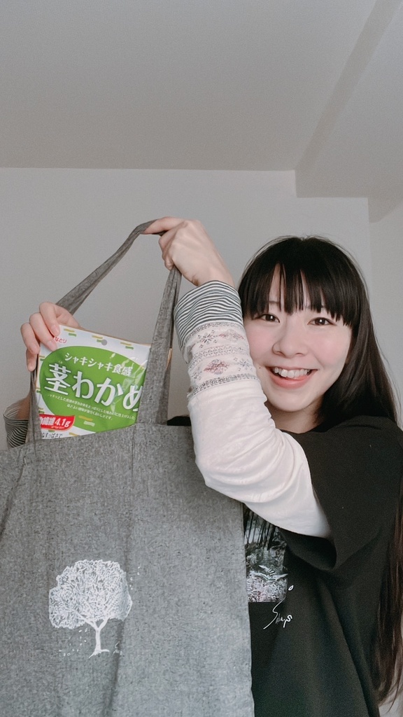 【sold】桜の木ロゴのエコトートバッグ【initial goods】