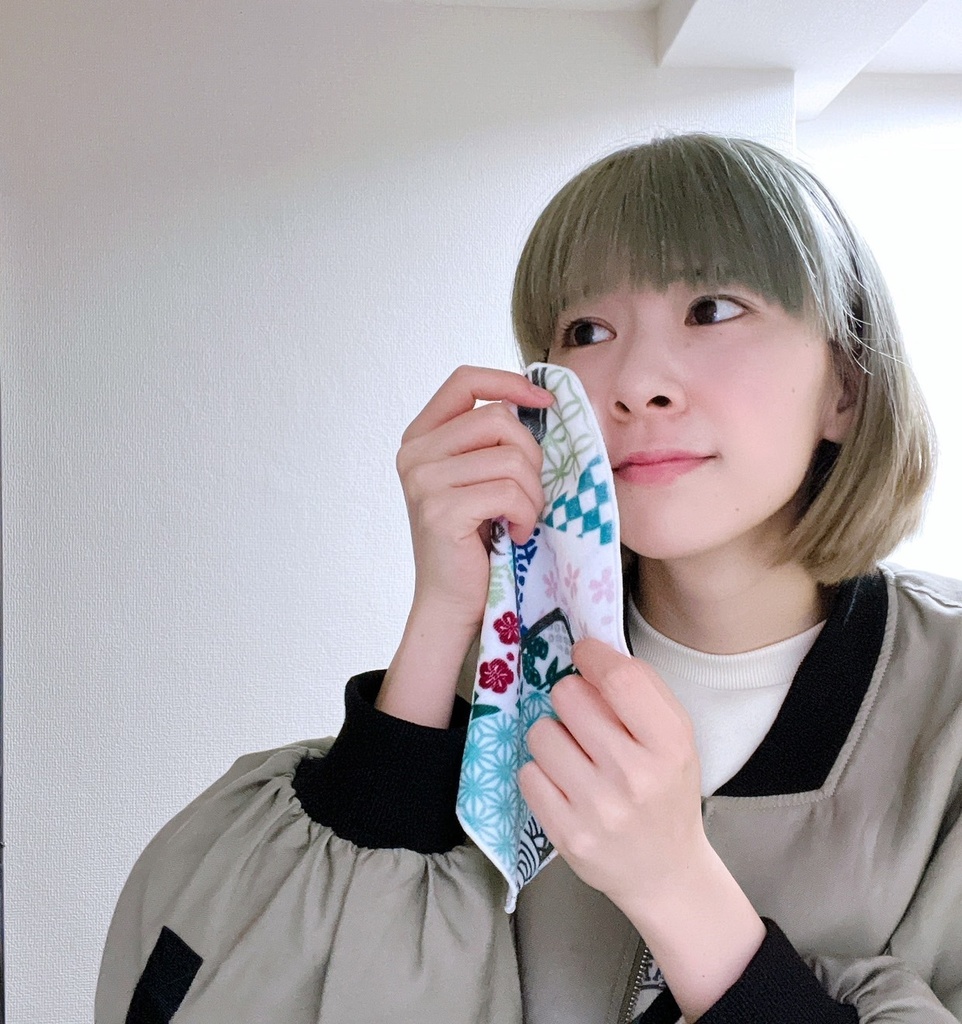 【sold】和紋様のハンカチーフ (2023春限定)【彗星シリーズ】