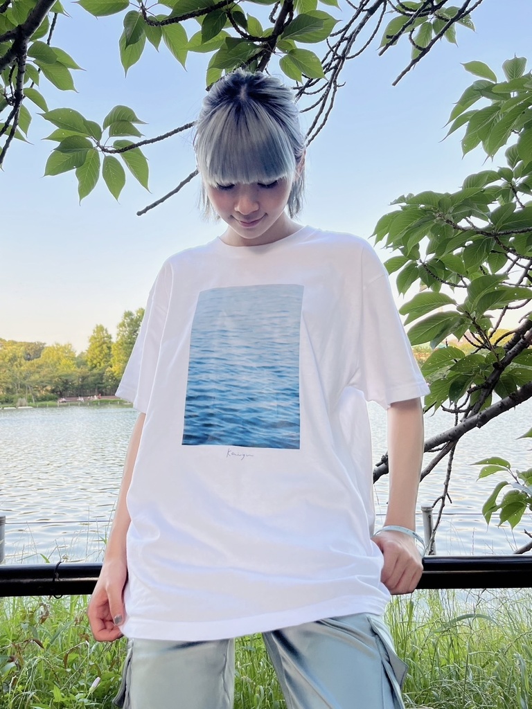 【sold】波にゆられるTシャツ【回遊グッズ】