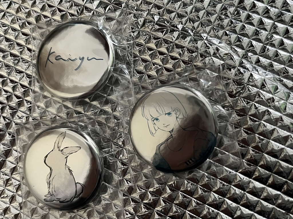 【sold】星のかけら銀缶バッジ（3個セット）【回遊グッズ】
