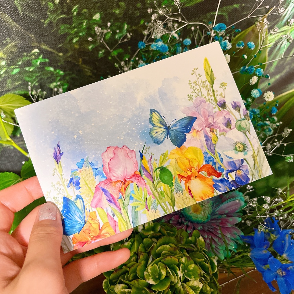 【sold】草花の葉書（10枚組）【organic goods】