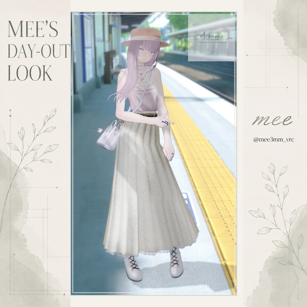 【ARB001】Pleats Long Skirt / Lapwing・Marycia・しなの対応