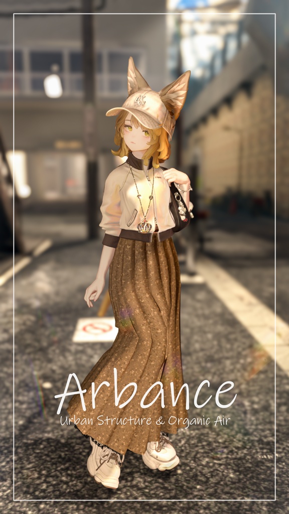 【ARB001】Pleats Long Skirt / Lapwing・Marycia・しなの対応