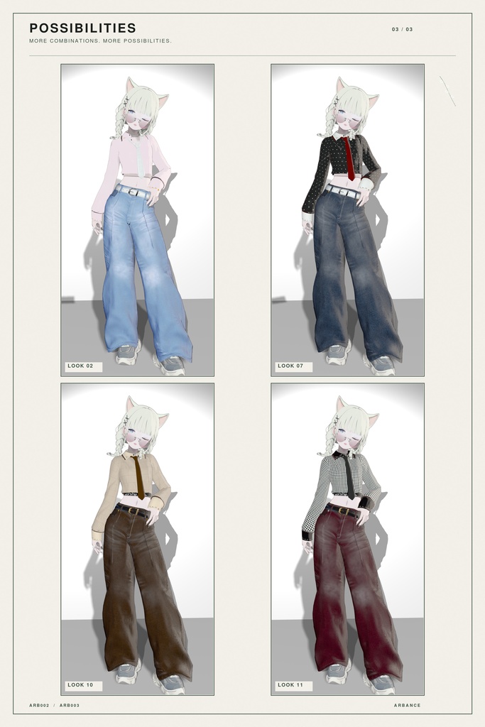 ◆20%OFF SALE◆【ARB002 / ARB003】Embroidery Shirt & Baggy / Lapwing・Marycia・しなの対応