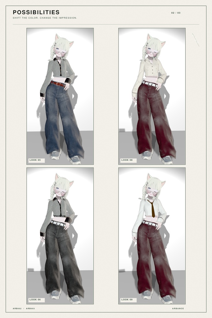 ◆20%OFF SALE◆【ARB002 / ARB003】Embroidery Shirt & Baggy / Lapwing・Marycia・しなの対応
