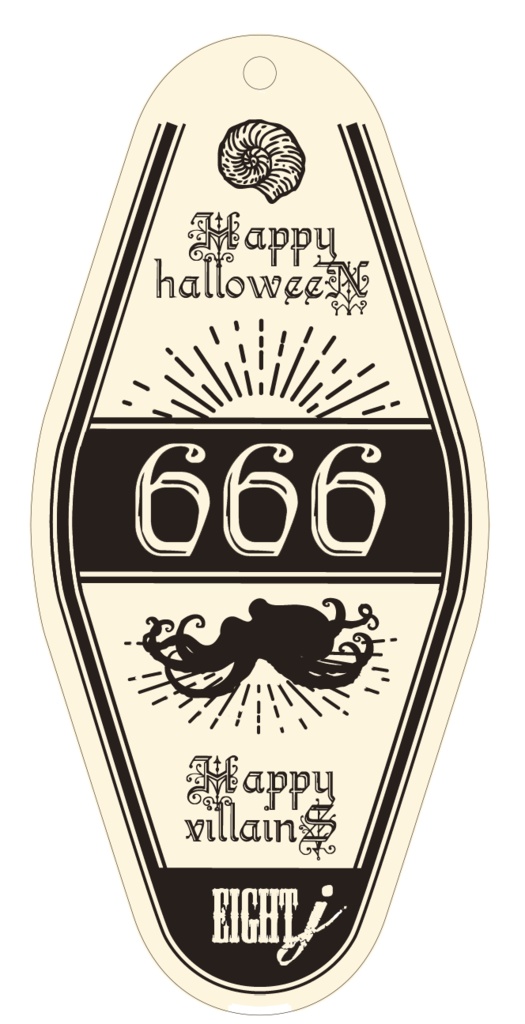 ラバー製モーテル風キーホルダー