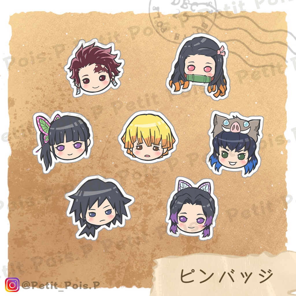 ピンバッジ 全7種