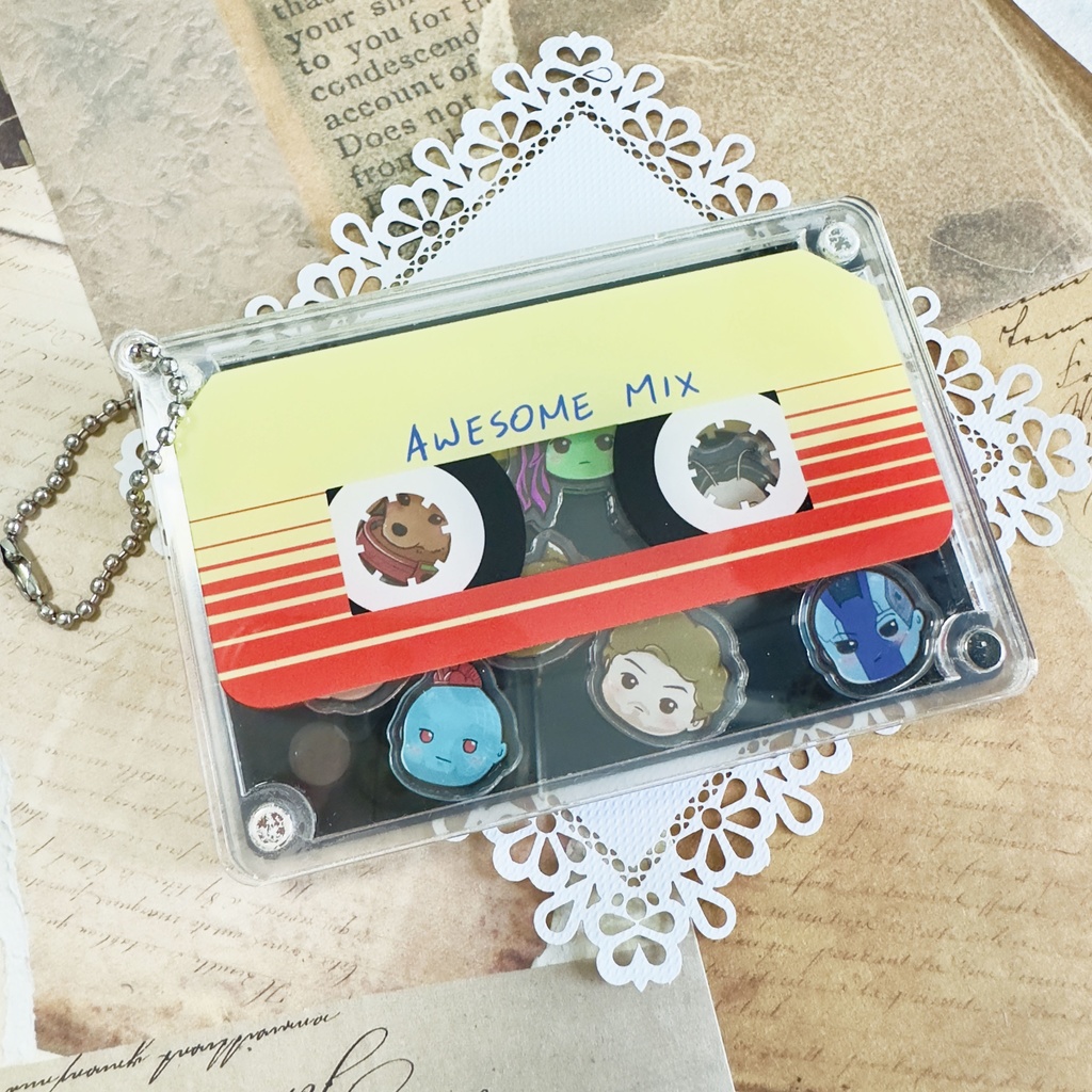 カセットテープ アクリルキーホルダー