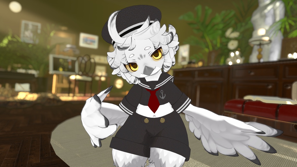 【Noix対応】Seagull Sailor【VRChat想定衣装】