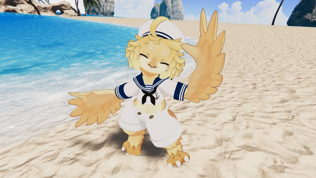 【Noix対応】Seagull Sailor【VRChat想定衣装】