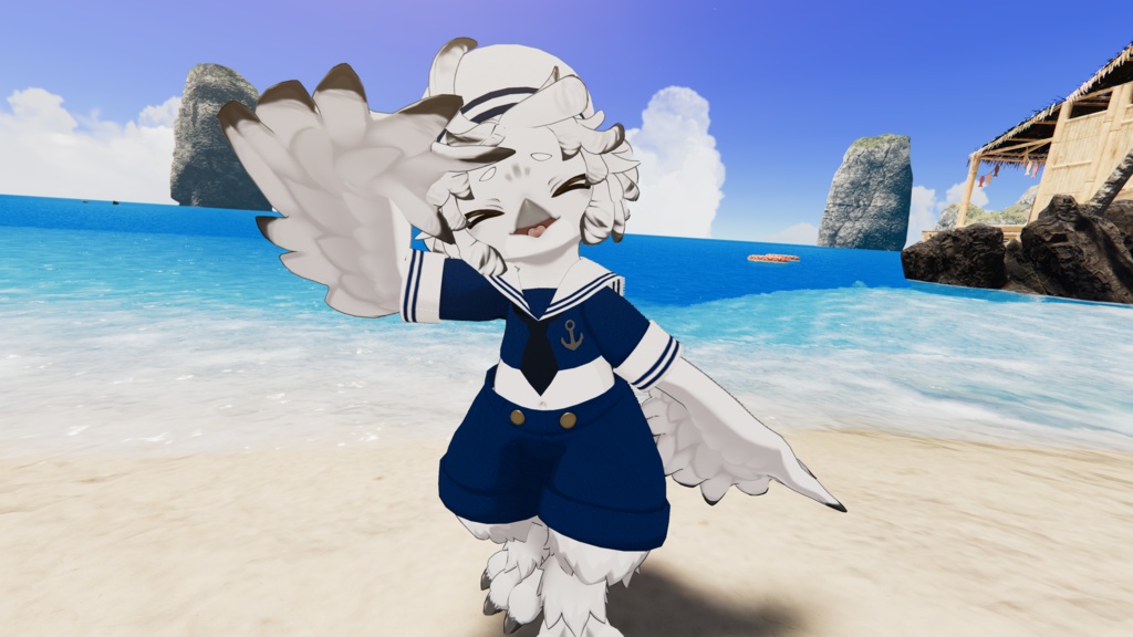 【Noix対応】Seagull Sailor【VRChat想定衣装】