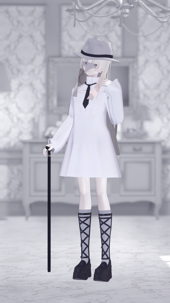 【3Dアクセサリー】Cursed Crow & Crow Stick