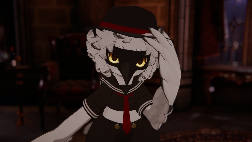 【3Dアクセサリー】Cursed Crow & Crow Stick