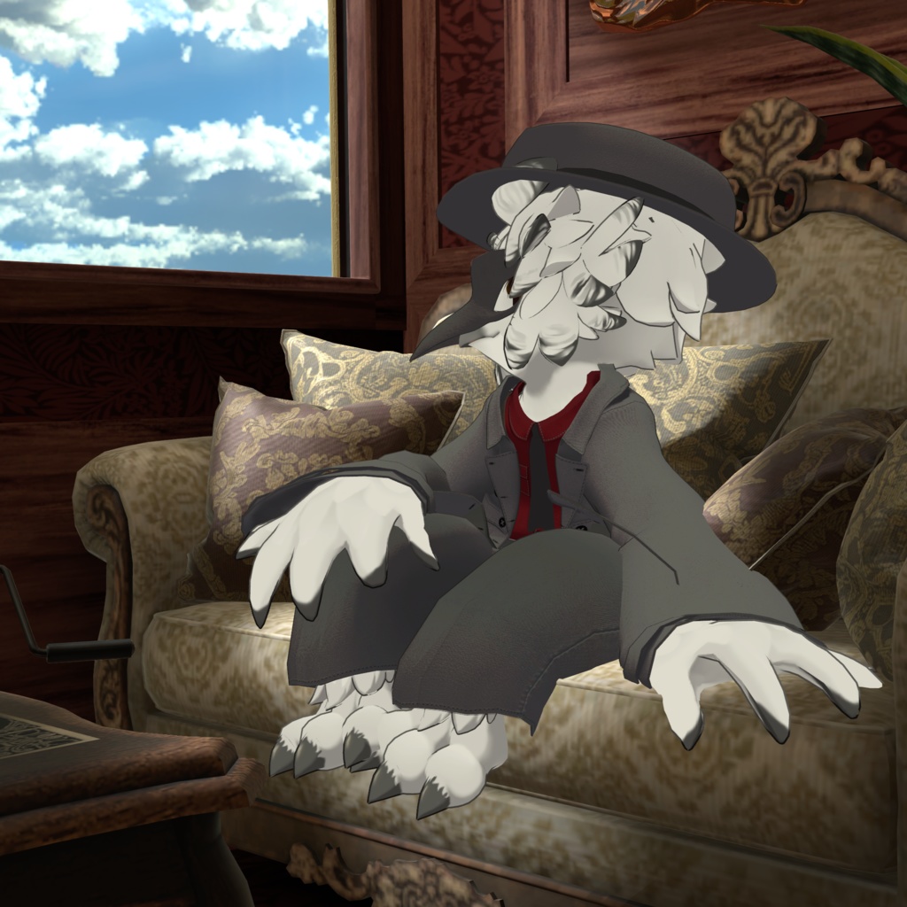 セール12/31まで!【Noix対応】Crow Coat【VRChat想定衣装】