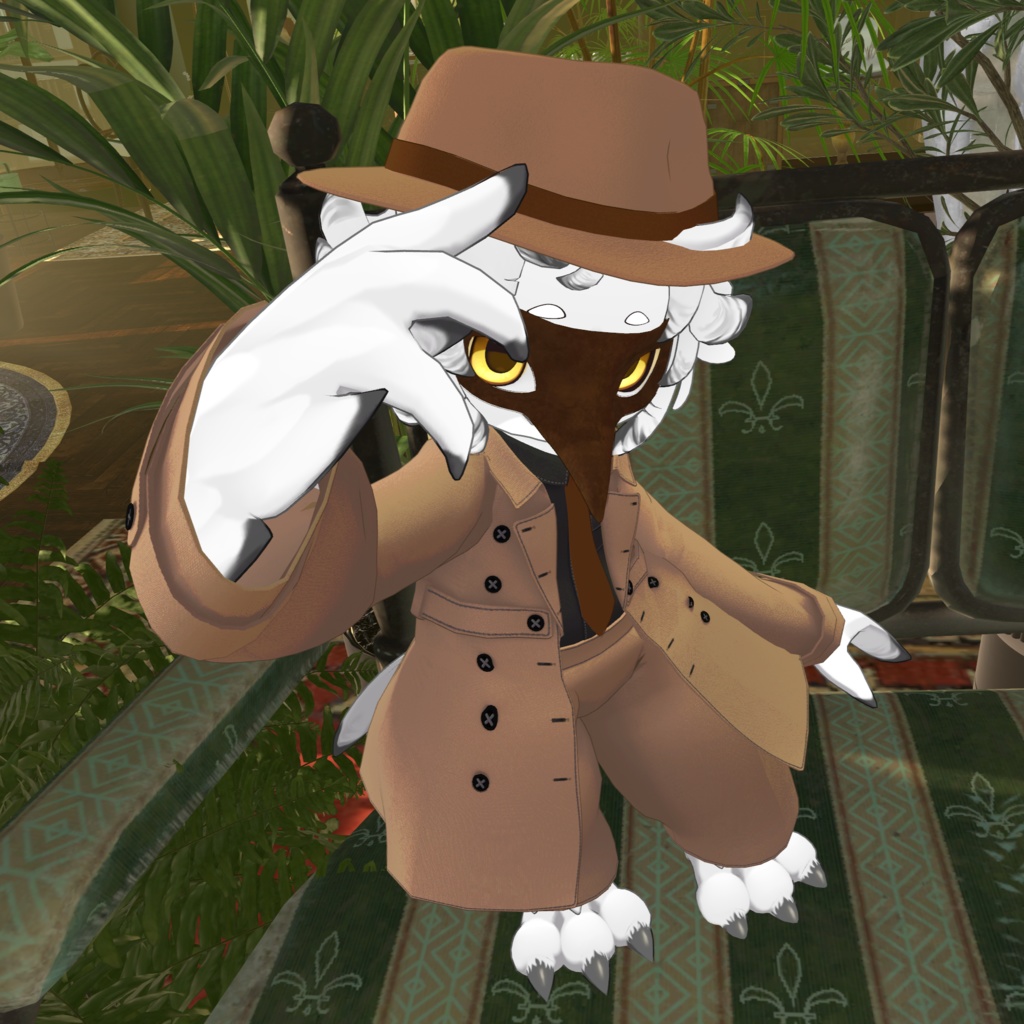 セール12/31まで!【Noix対応】Crow Coat【VRChat想定衣装】