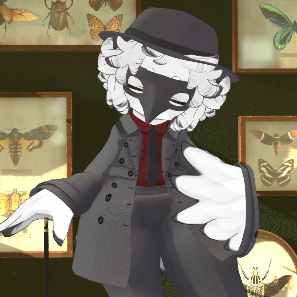 セール12/31まで!【Noix対応】Crow Coat【VRChat想定衣装】