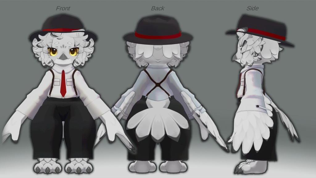 セール12/31まで!【Noix対応】Crow Coat【VRChat想定衣装】