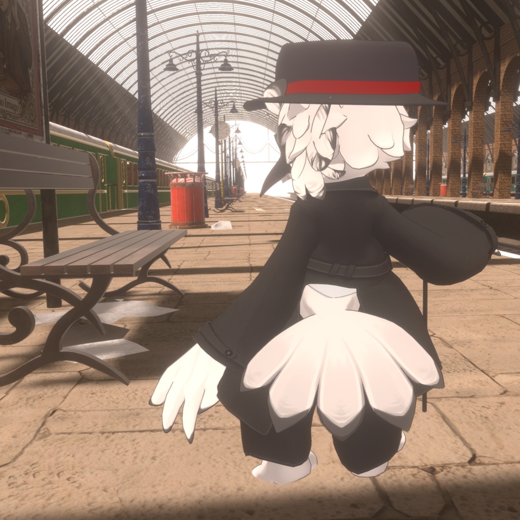 セール12/31まで!【Noix対応】Crow Coat【VRChat想定衣装】