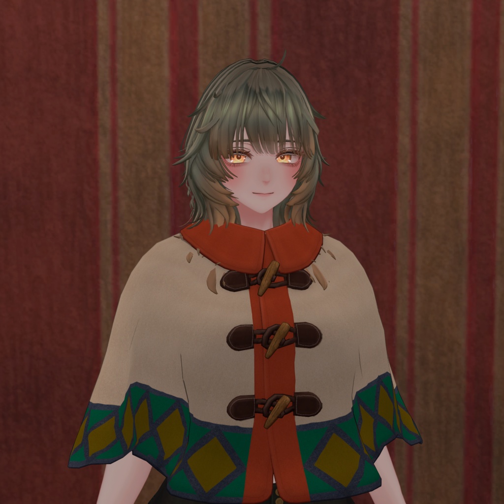 【キプフェル / Noix / Mie対応】Pionus Poncho【VRChat想定衣装】