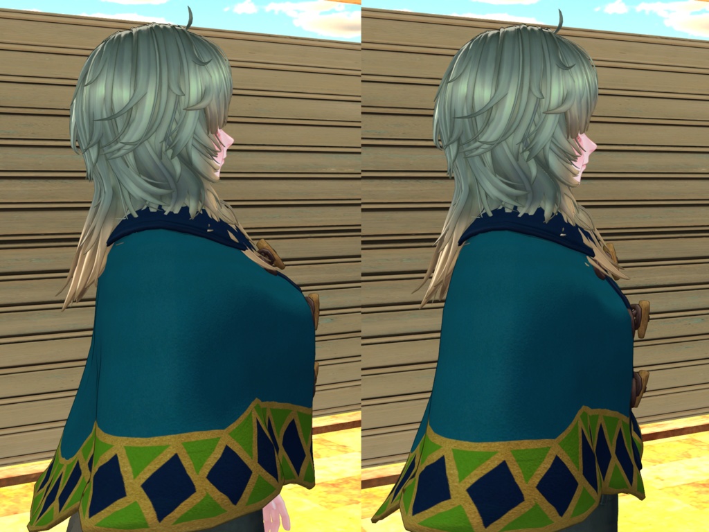 【キプフェル / Noix / Mie対応】Pionus Poncho【VRChat想定衣装】