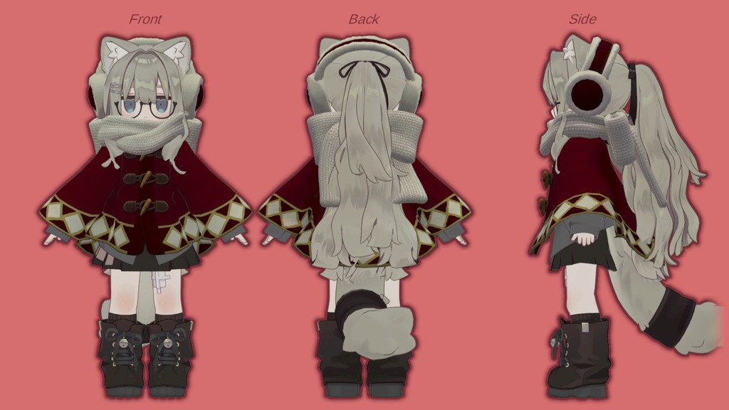 🐱2/28までセール中🦉【キプフェル / Noix対応】Pionus Poncho【VRChat想定衣装】