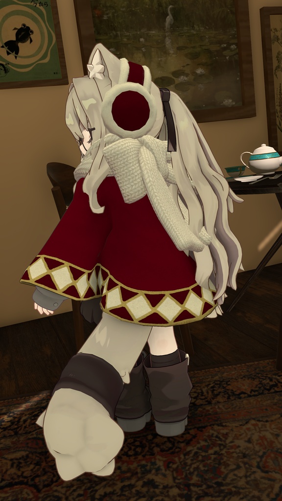 🐱2/28までセール中🦉【キプフェル / Noix対応】Pionus Poncho【VRChat想定衣装】