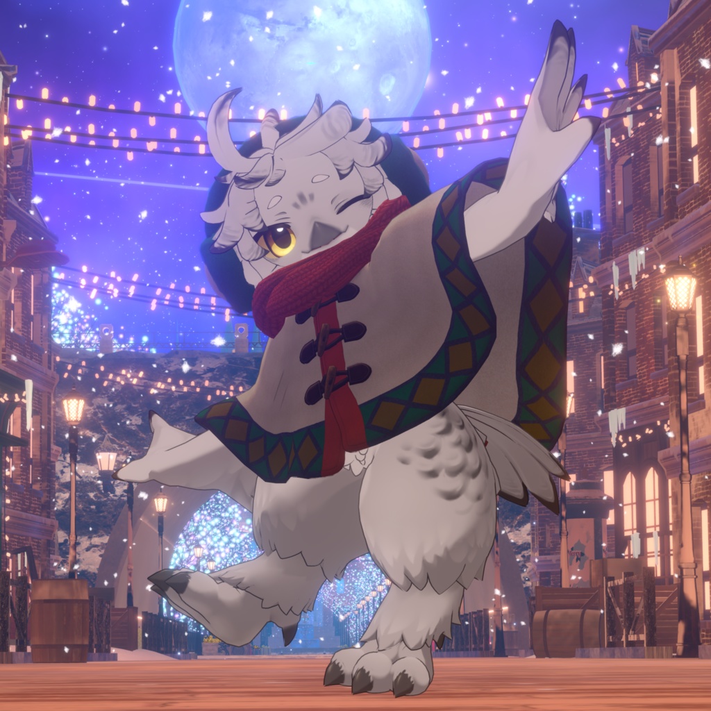 🐱2/28までセール中🦉【キプフェル / Noix対応】Pionus Poncho【VRChat想定衣装】