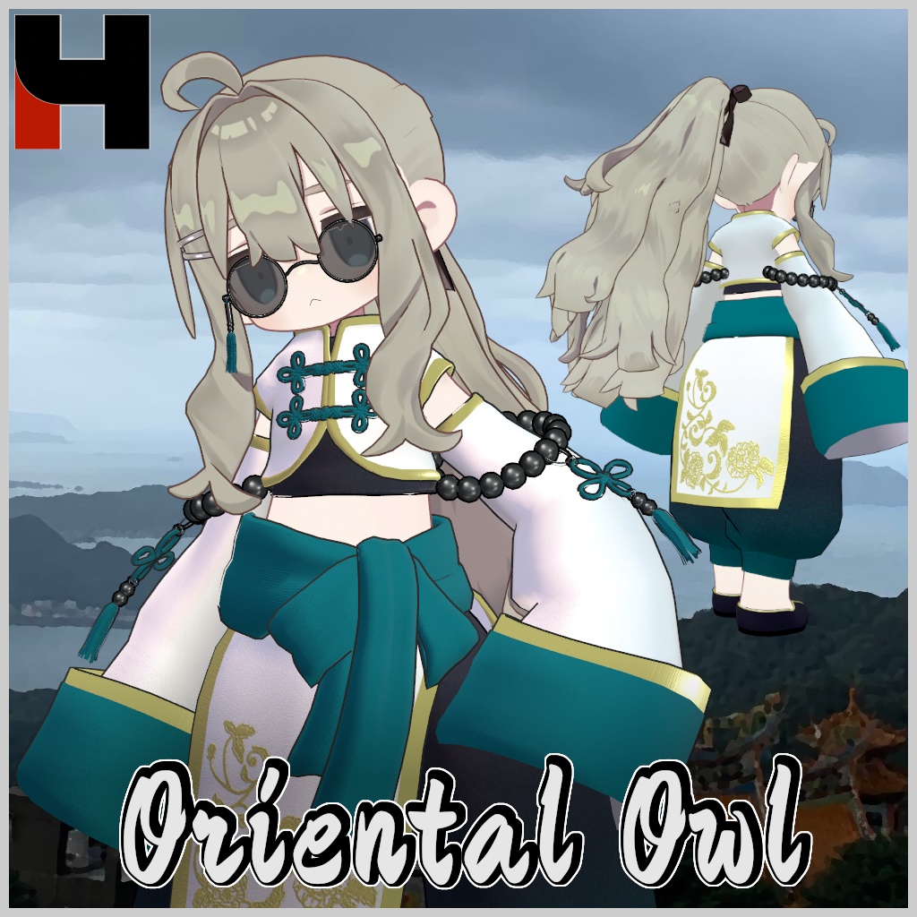 🐱セール4/30まで🦉【キプフェル / Noix対応】Oriental Owl【VRChat想定衣装】