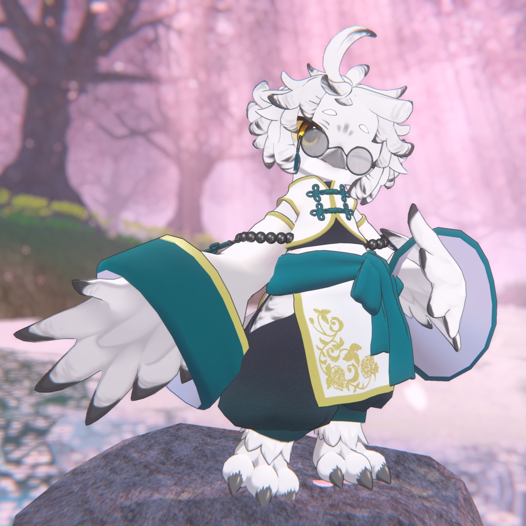 🐱セール4/30まで🦉【キプフェル / Noix対応】Oriental Owl【VRChat想定衣装】