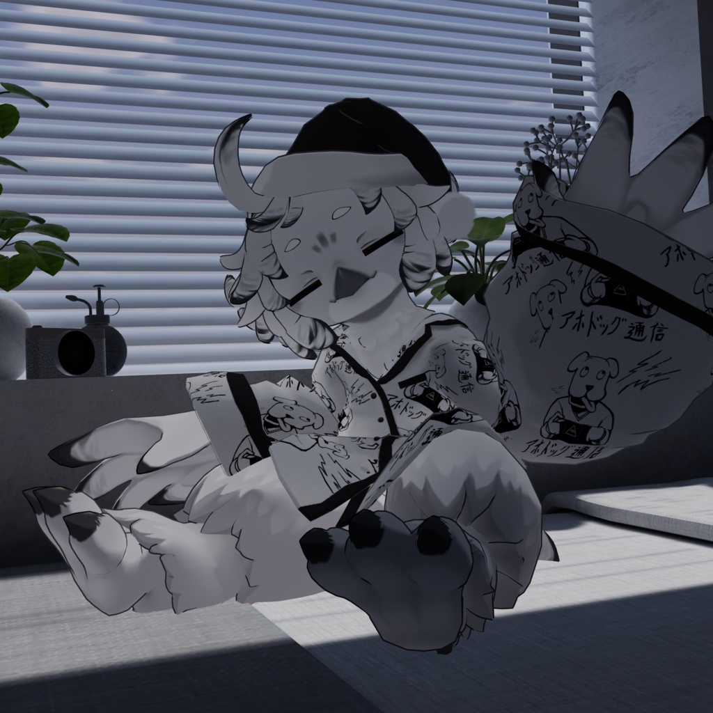 🐱9/6 (日)までセール中🥐【キプフェル / コロネ / Noix対応】Sleepy Shimaenaga【VRChat想定衣装】