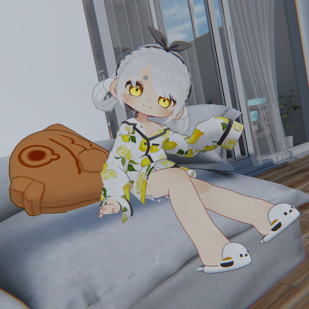 🐱9/6 (日)までセール中🥐【キプフェル / コロネ / Noix対応】Sleepy Shimaenaga【VRChat想定衣装】