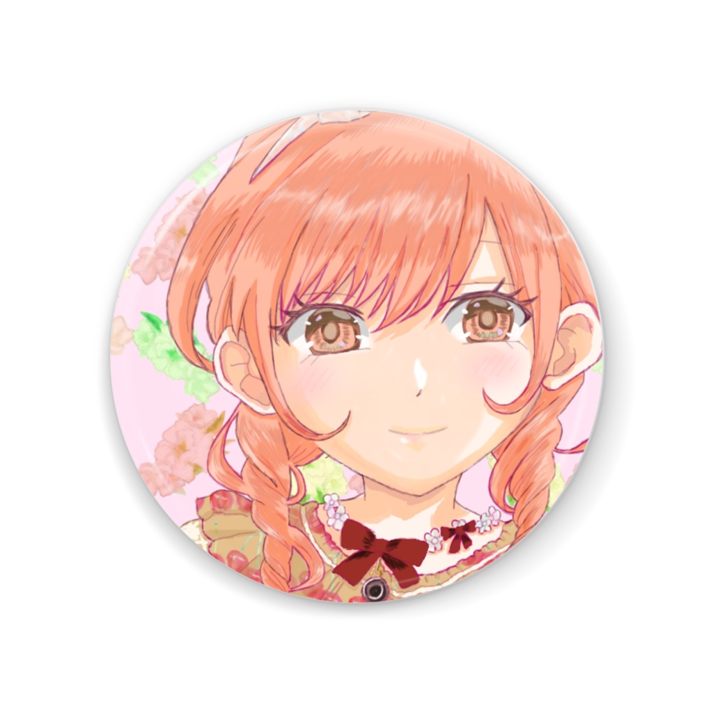 【オリジナル】花乃ちゃん　缶ミラー
