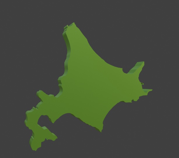 [無料]北海道の形をしたヘアピン