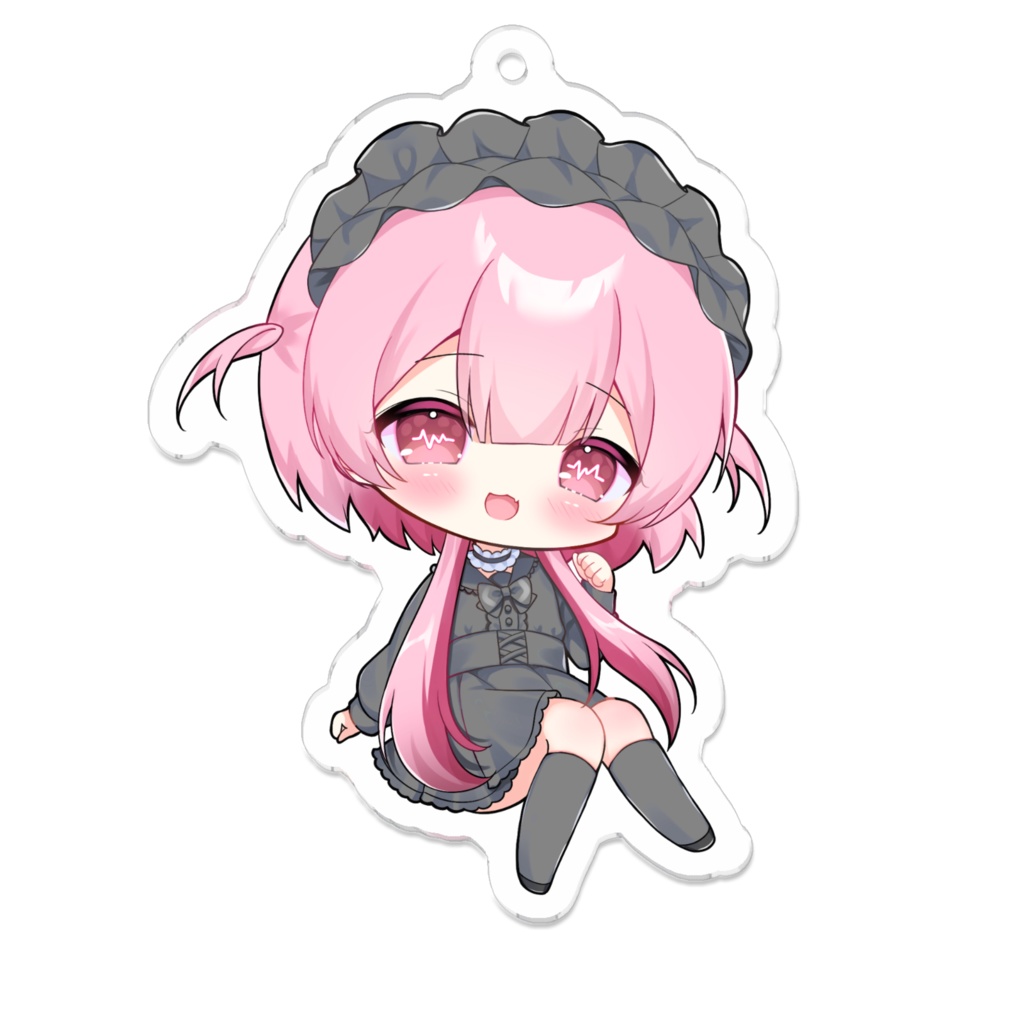 おすわりアクキー