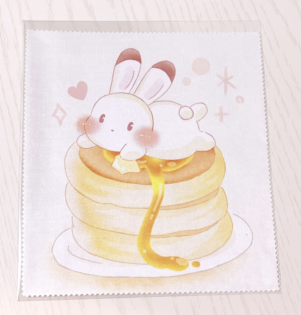 マルチクロス(メガネ拭き) ゆきうさホットケーキ
