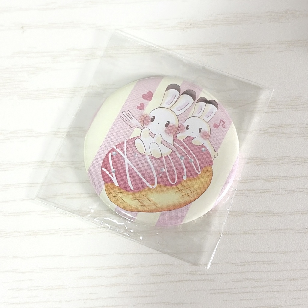 缶ミラー いちごドーナツ