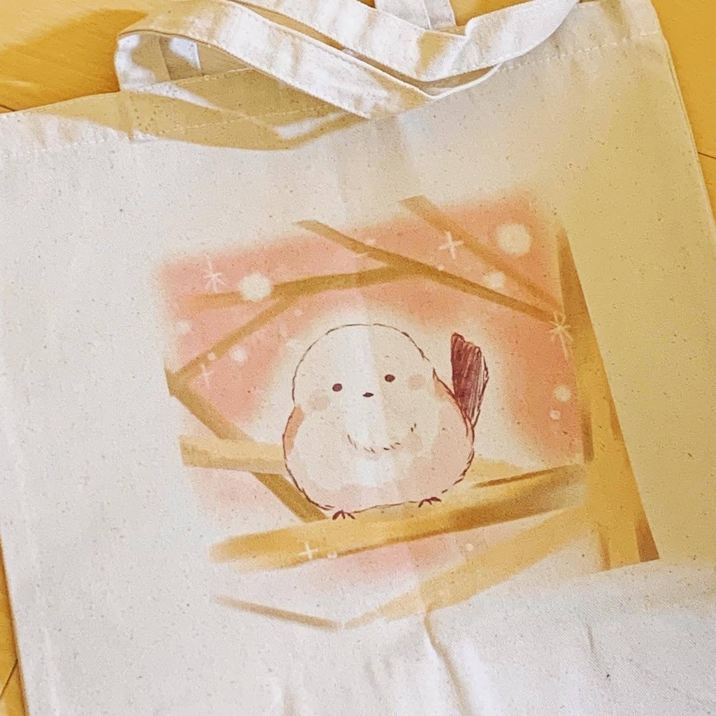 お買い物トートバック シマエナガさん