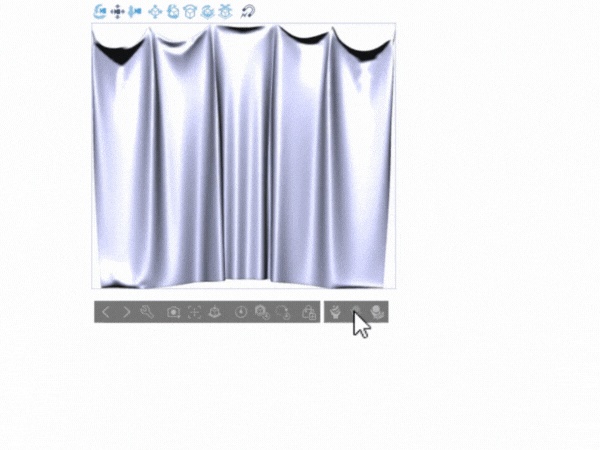 【暗幕・カーテン3D 8種】吊るされた布セット