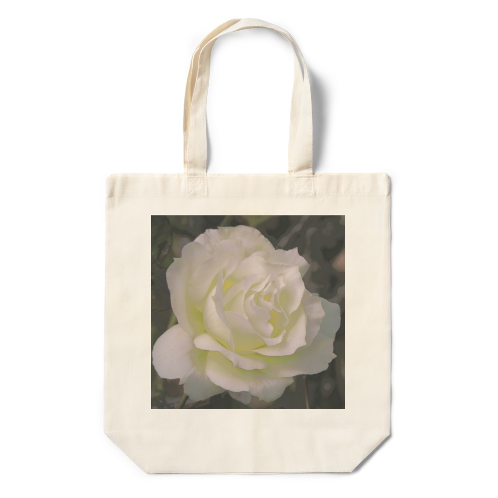 エコバッグ(気品溢れる白薔薇)