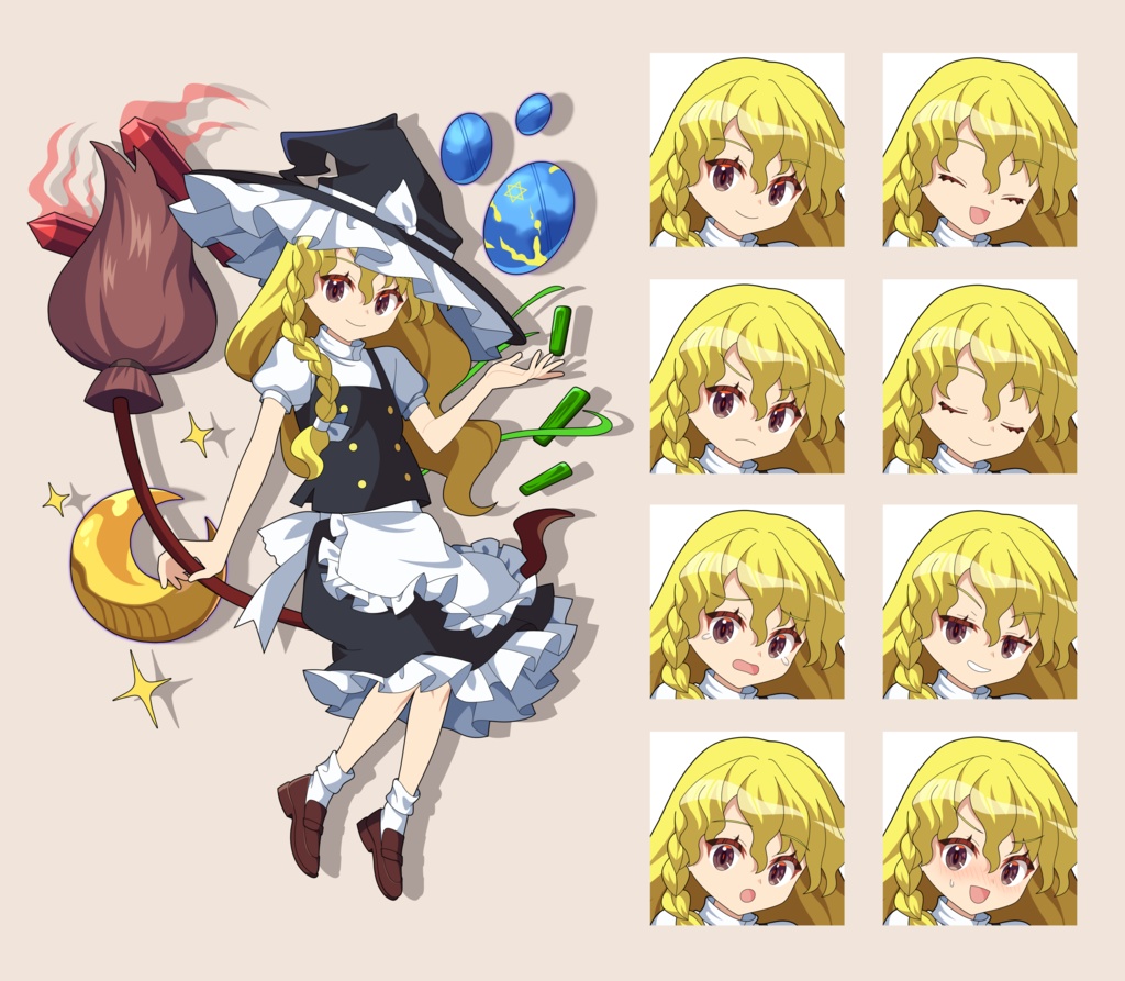霧雨魔理沙（錦上京）立ち絵素材